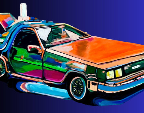 Framed - Delorean Print