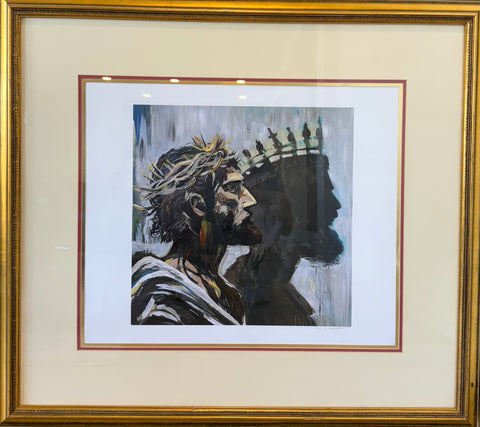 Jesus is King Golden Print