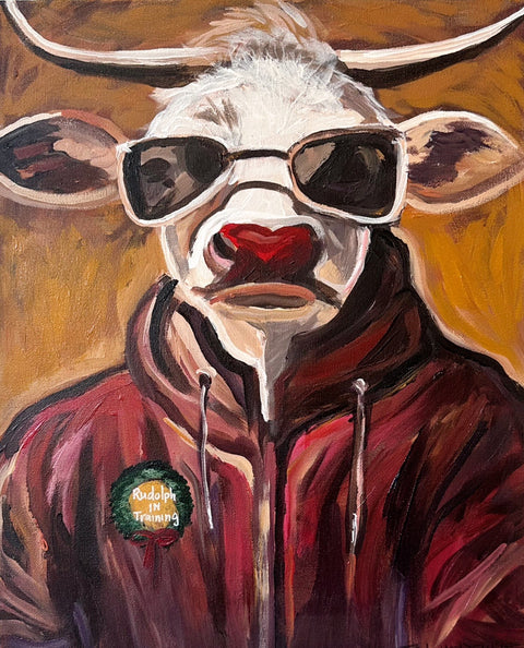 Rudolph in Training - Art Print