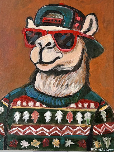 Framed - Sleek Noel Christmas Camel print