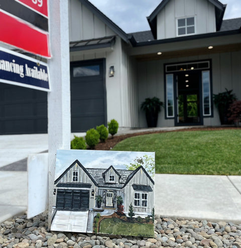 Real Estate Agent Buyers gift - painting package