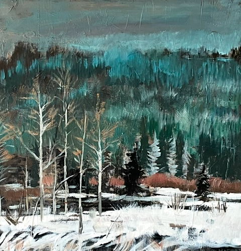 Winter Landscape - Shadow Box Print