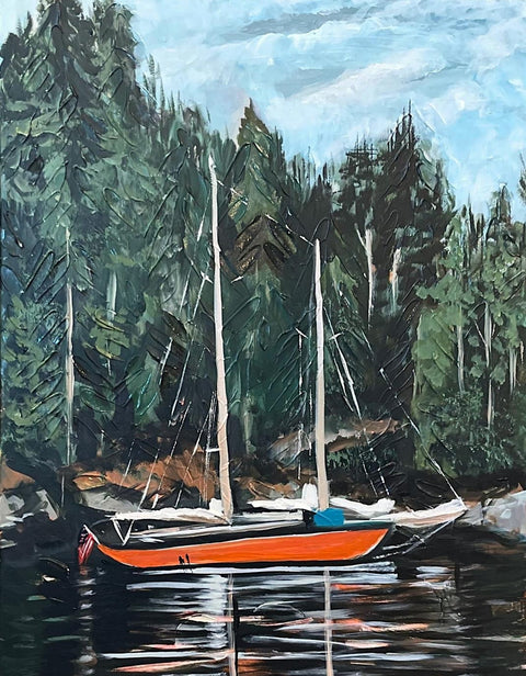 Sailing through the San Juan's (Roche Harbor, WA) -  Print